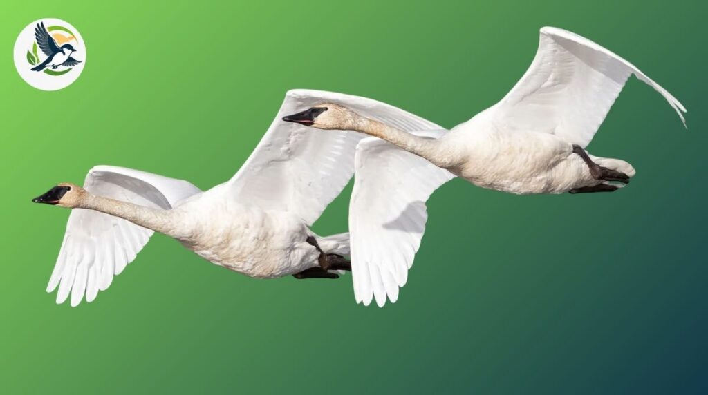 trumpeter swan and tundra swan